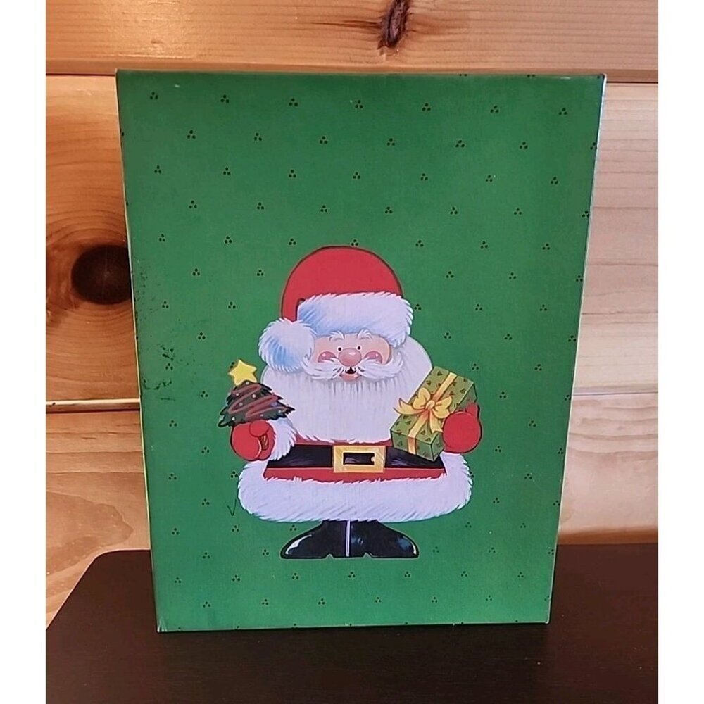 English Card,Ltd Great Neck NY Christmas Box Made In USA 9.5x7.25x2.25